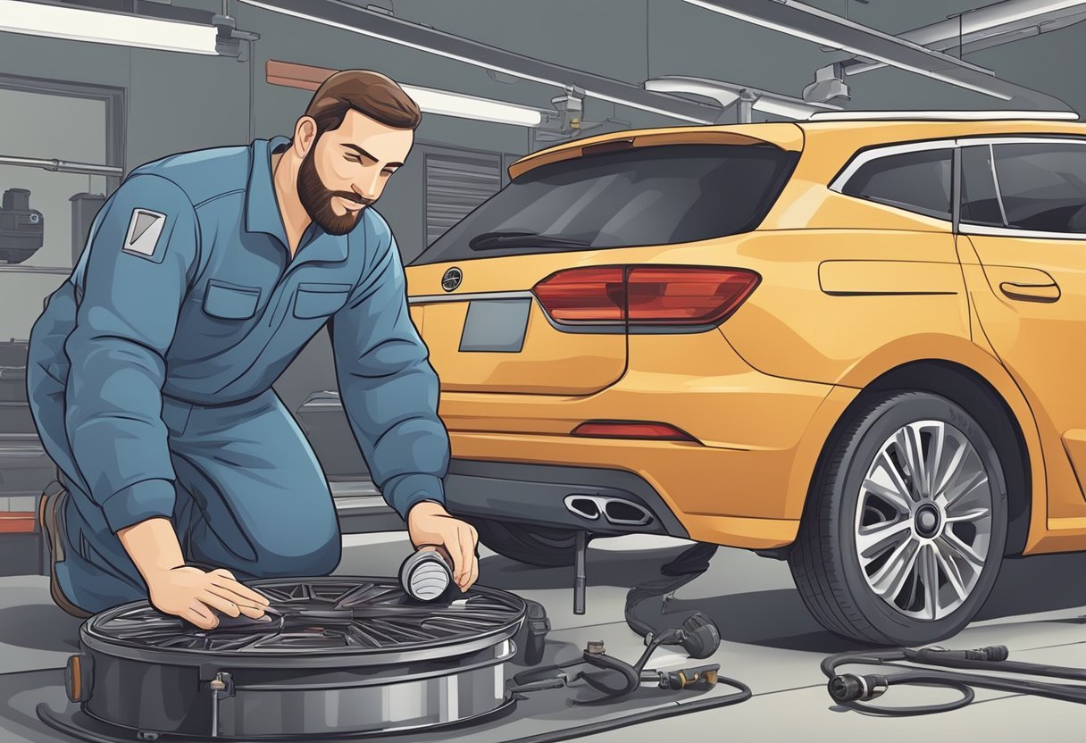 A mechanic performing car maintenance, changing filters and giving tips for prevention